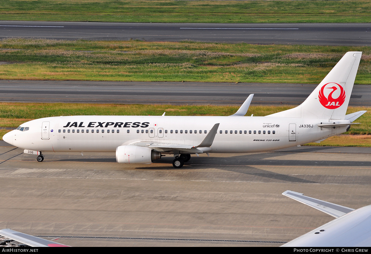 Aircraft Photo of JA336J | Boeing 737-846 | JAL Express - JAL | AirHistory.net #202629