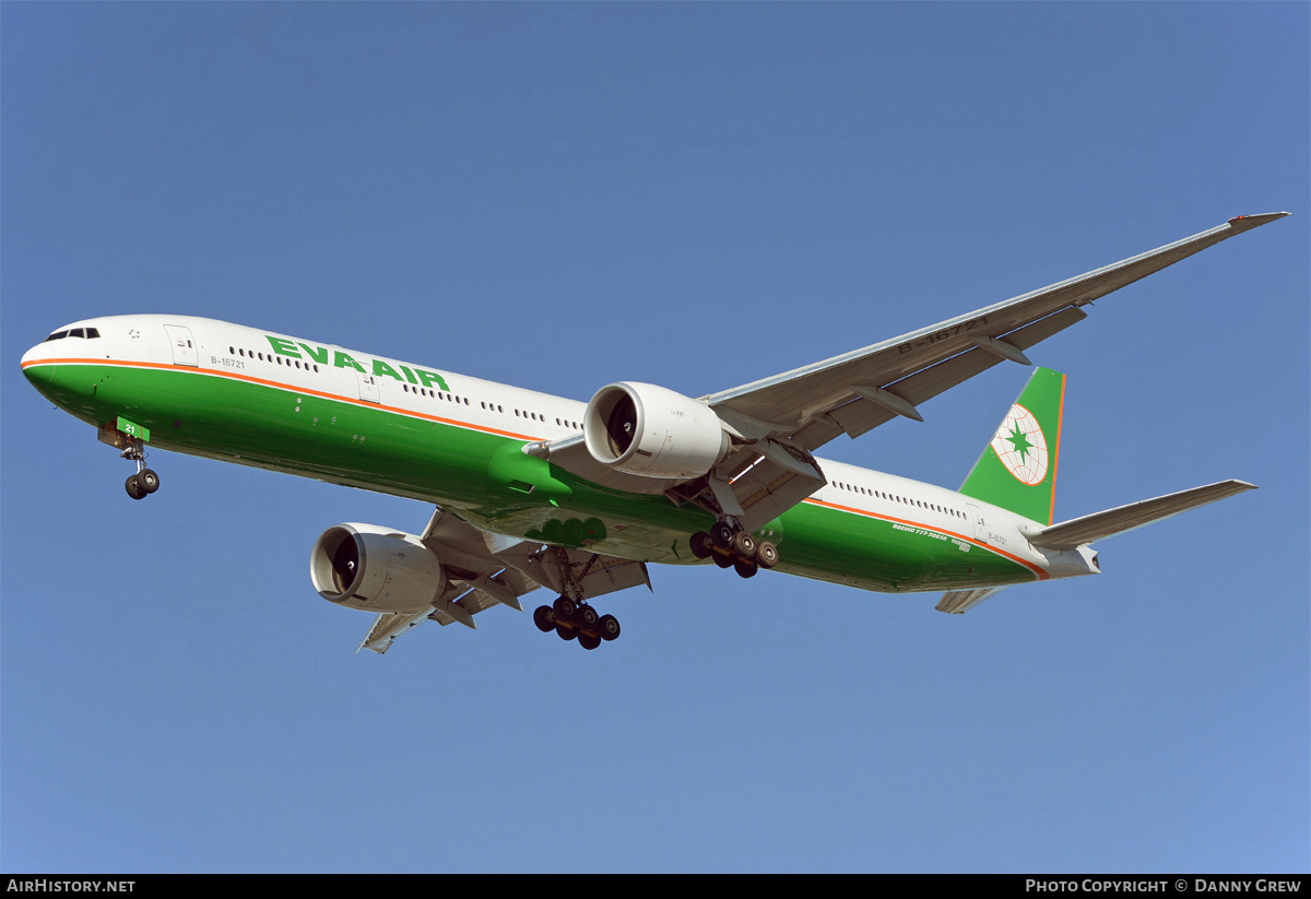 Aircraft Photo of B-16721 | Boeing 777-35E/ER | EVA Air | AirHistory.net #202648