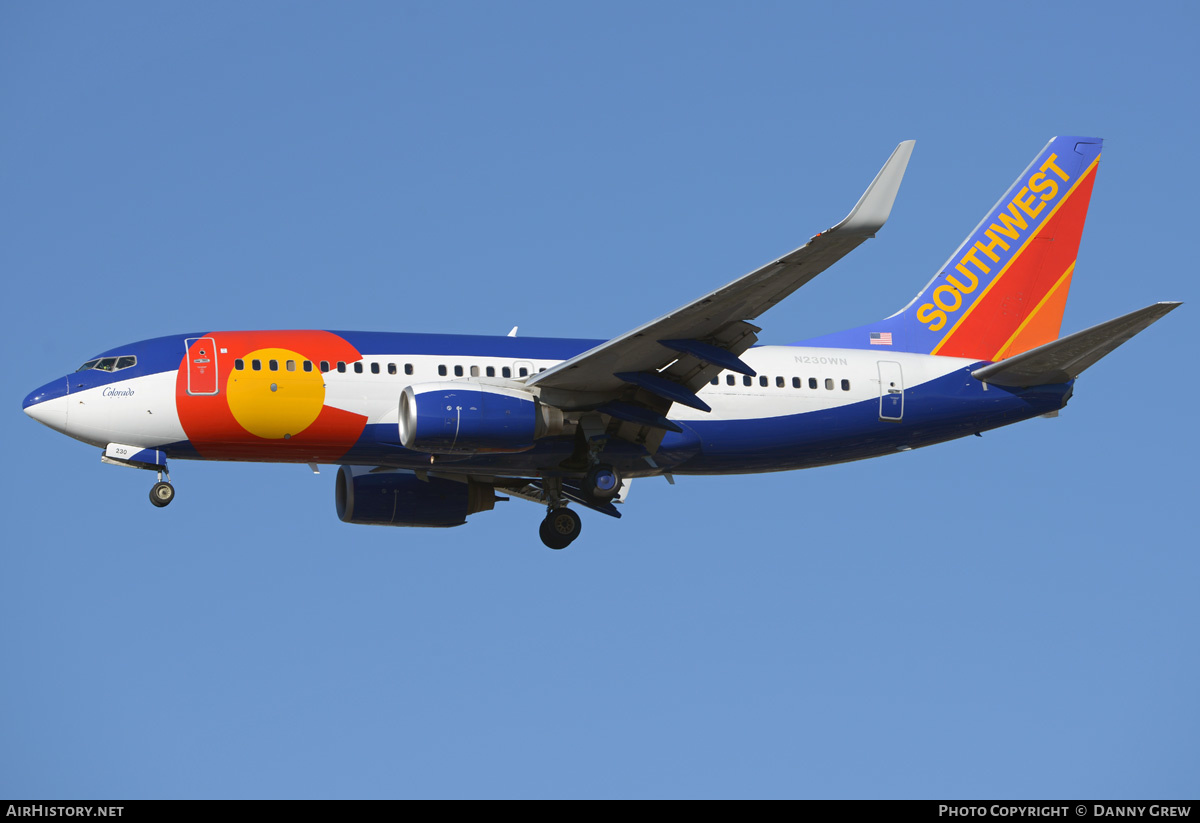 Aircraft Photo of N230WN | Boeing 737-7H4 | Southwest Airlines | AirHistory.net #202655