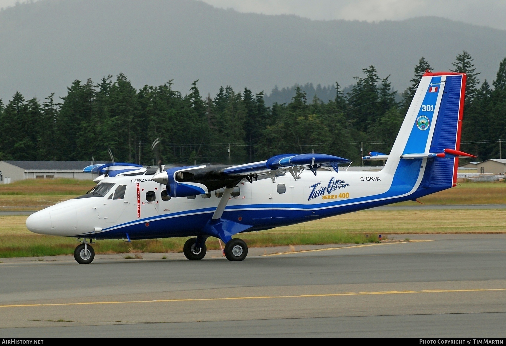 Aircraft Photo of C-GNVA / 301 | Viking DHC-6-400 Twin Otter | Peru - Air Force | AirHistory.net #202684