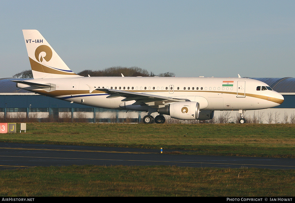 Aircraft Photo of VT-IAH | Airbus ACJ319 (A319-115/CJ) | AirHistory.net #202741