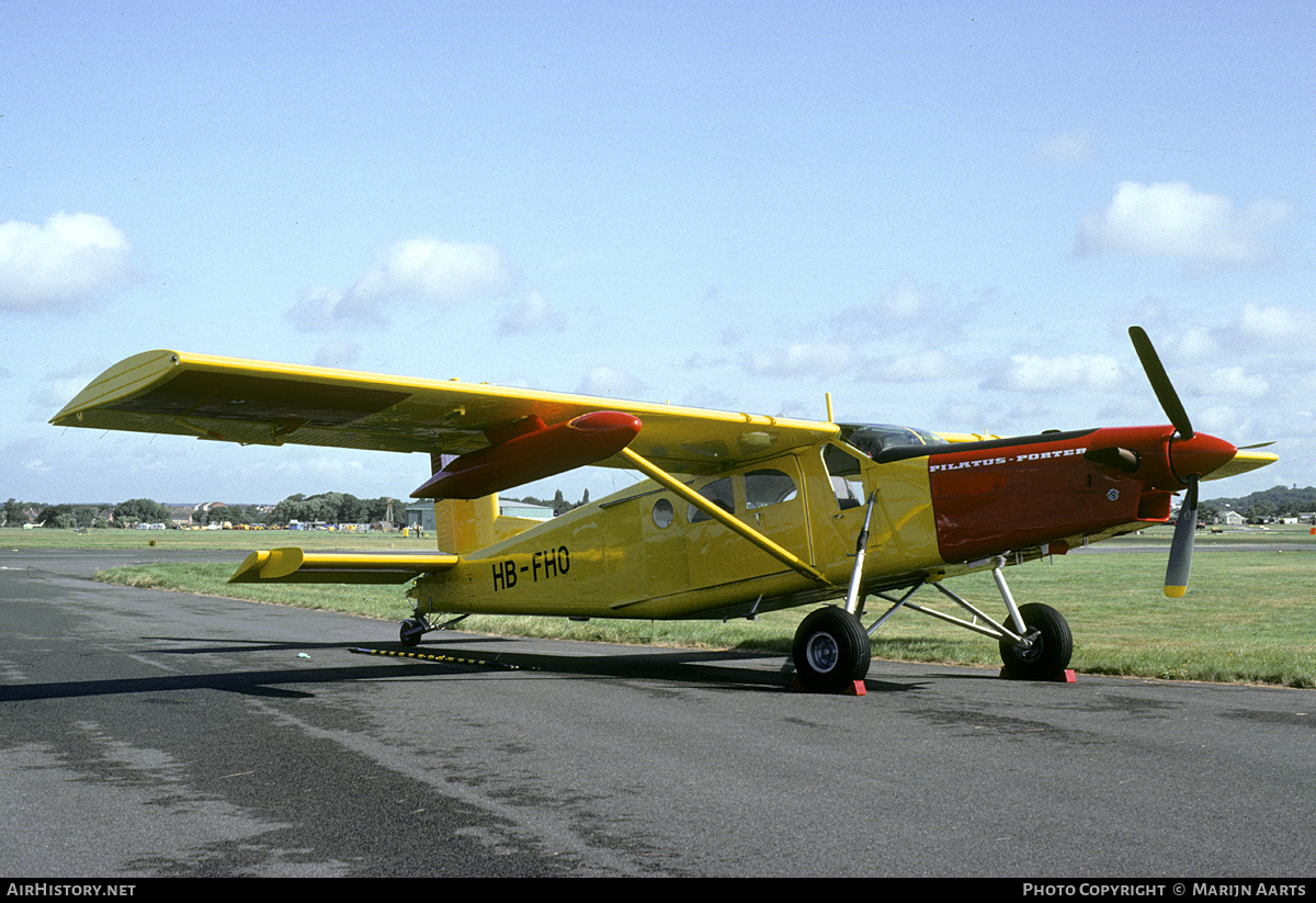 Aircraft Photo of HB-FHO | Pilatus PC-6/B2-H2 Turbo Porter | AirHistory.net #202765