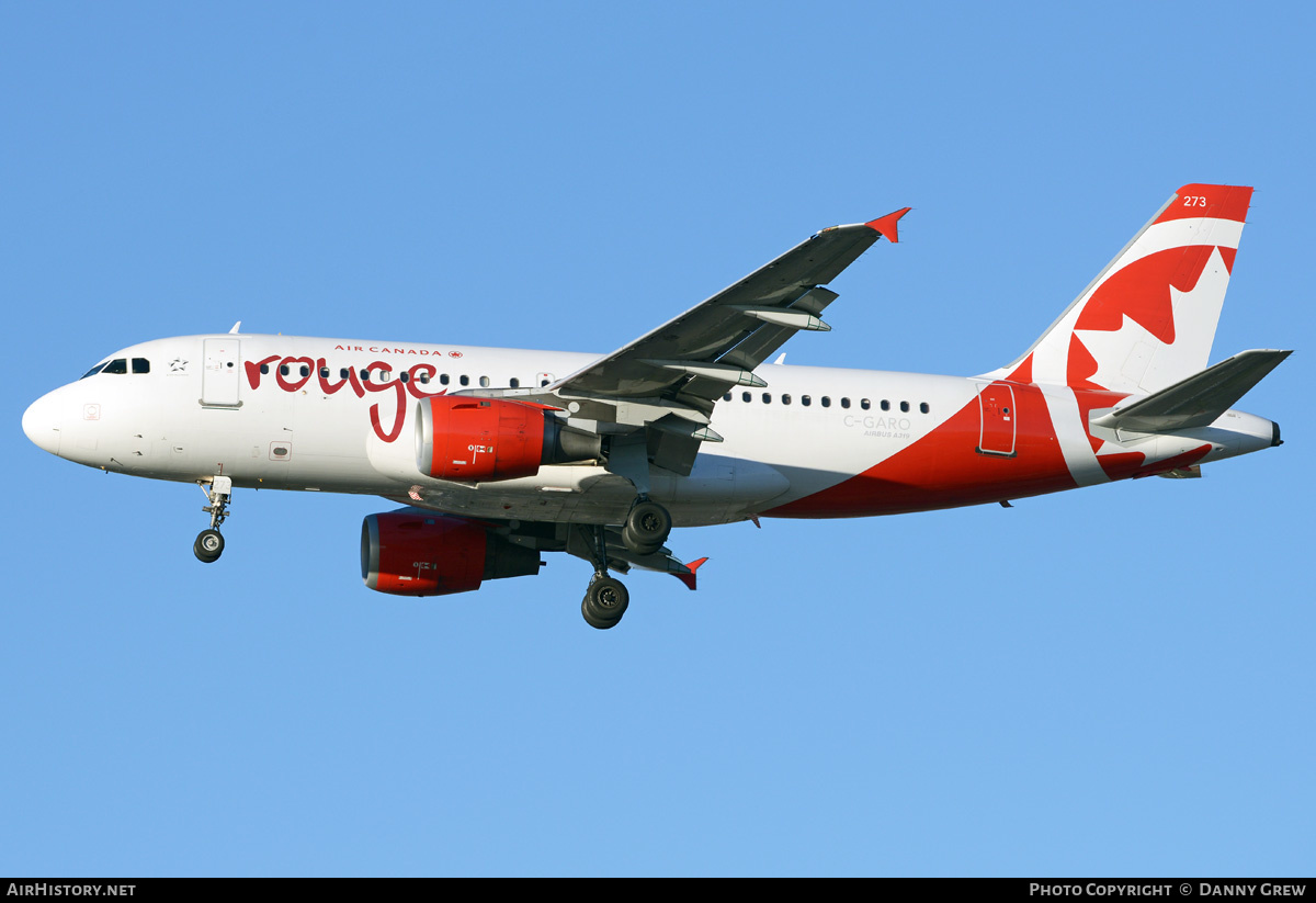 Aircraft Photo of C-GARO | Airbus A319-114 | Air Canada Rouge | AirHistory.net #202809