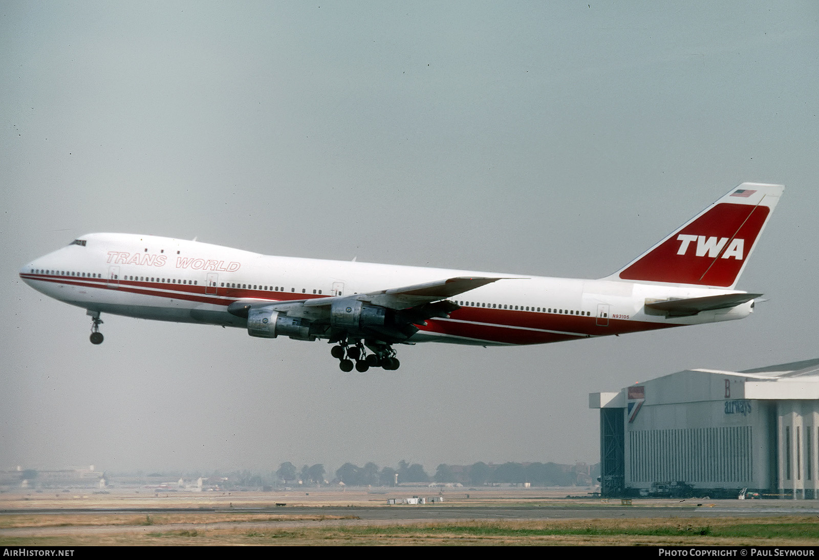 Aircraft Photo of N93105 | Boeing 747-131 | Trans World Airlines - TWA | AirHistory.net #202829