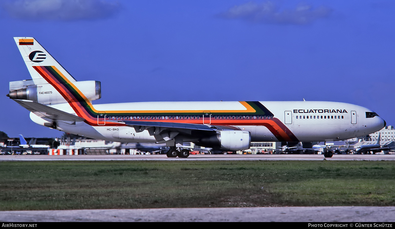 Aircraft Photo of HC-BKO | McDonnell Douglas DC-10-30 | Ecuatoriana | AirHistory.net #202835