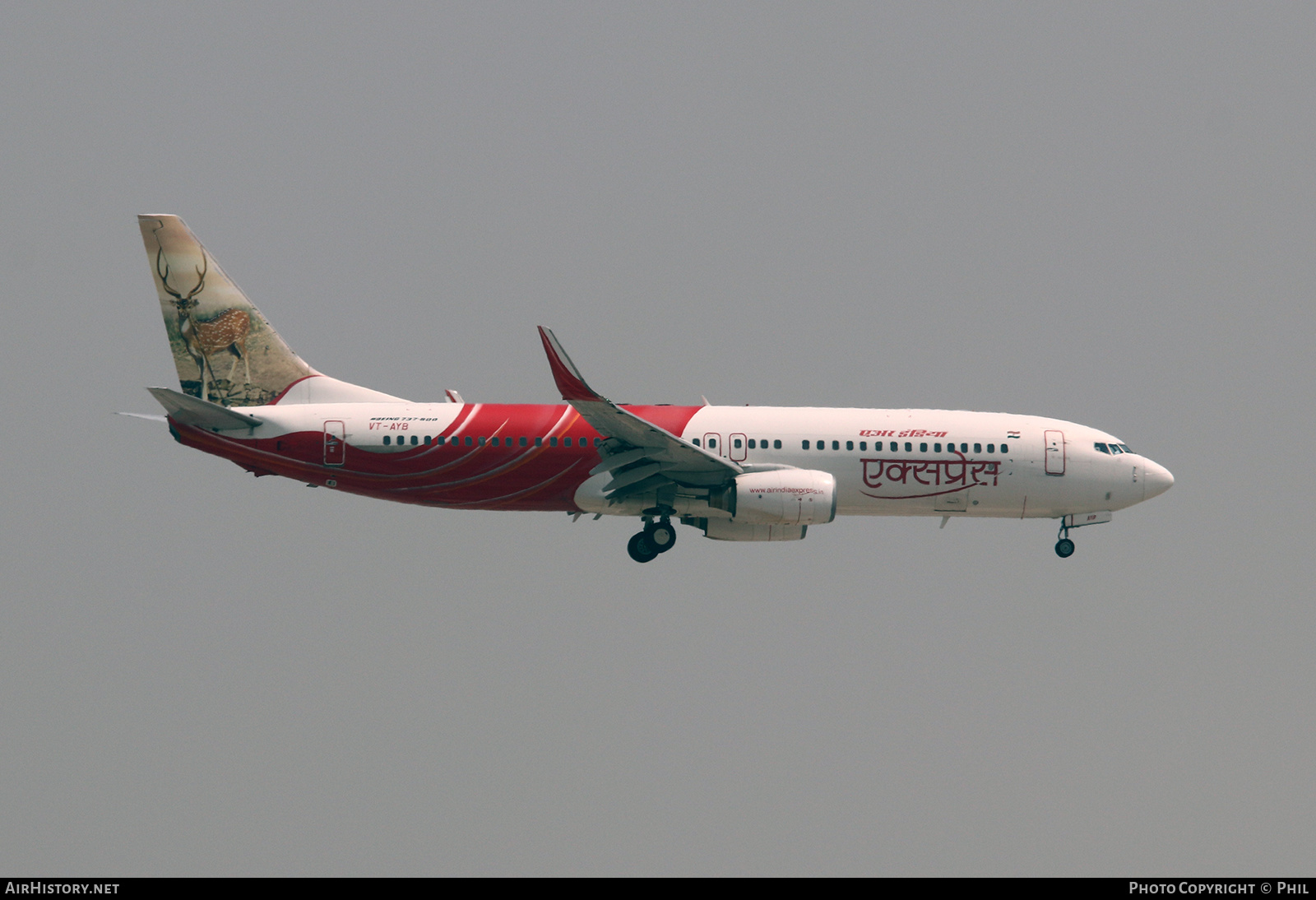 Aircraft Photo of VT-AYB | Boeing 737-8HG | Air India Express | AirHistory.net #202919