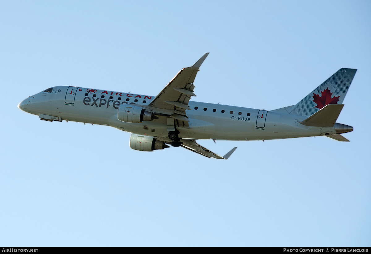 Aircraft Photo of C-FUJE | Embraer 175LR (ERJ-170-200LR) | Air Canada Express | AirHistory.net #202924