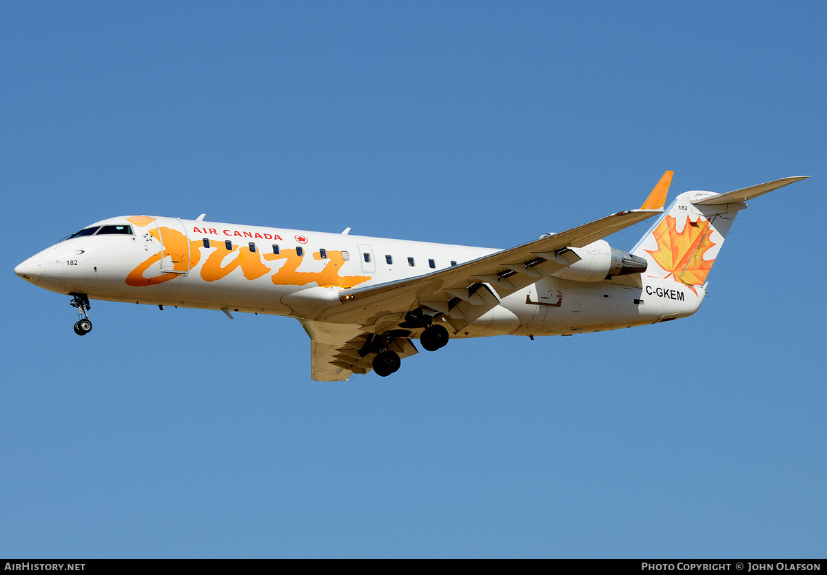 Aircraft Photo of C-GKEM | Bombardier CRJ-200ER (CL-600-2B19) | Air Canada Jazz | AirHistory.net #202937