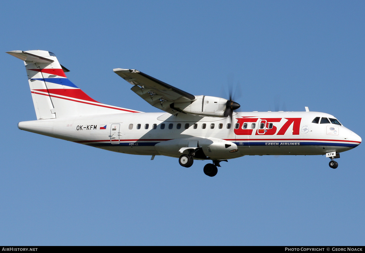 Aircraft Photo of OK-KFM | ATR ATR-42-500 | ČSA - Czech Airlines | AirHistory.net #202964