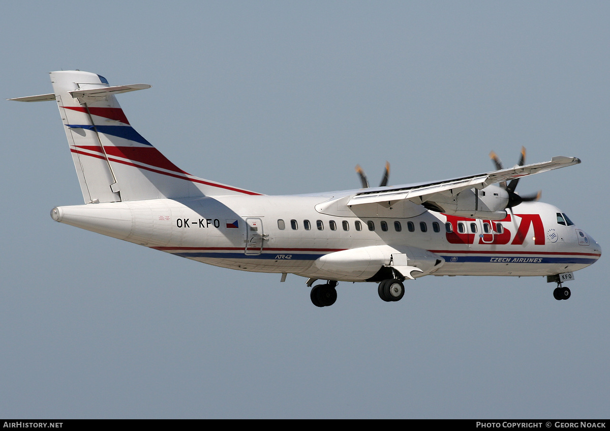 Aircraft Photo of OK-KFO | ATR ATR-42-500 | ČSA - Czech Airlines | AirHistory.net #202967
