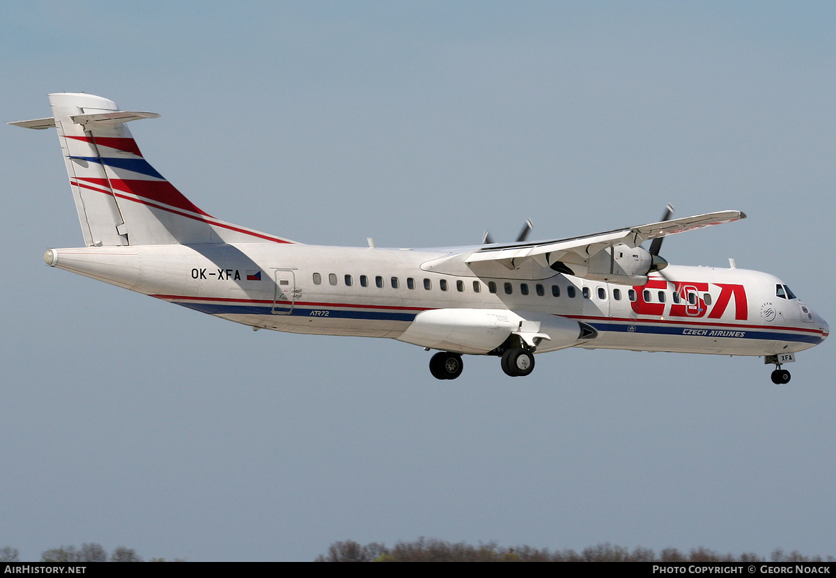 Aircraft Photo of OK-XFA | ATR ATR-72-202 | ČSA - Czech Airlines | AirHistory.net #202968