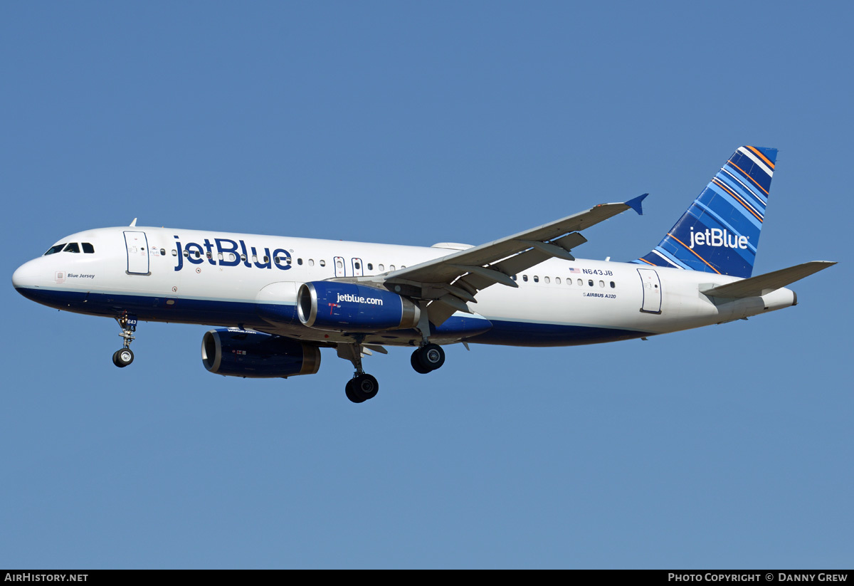 Aircraft Photo of N643JB | Airbus A320-232 | JetBlue Airways | AirHistory.net #202984