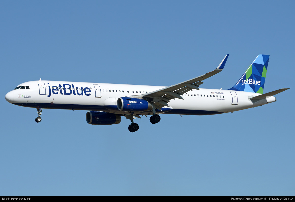 Aircraft Photo of N935JB | Airbus A321-231 | JetBlue Airways | AirHistory.net #203007