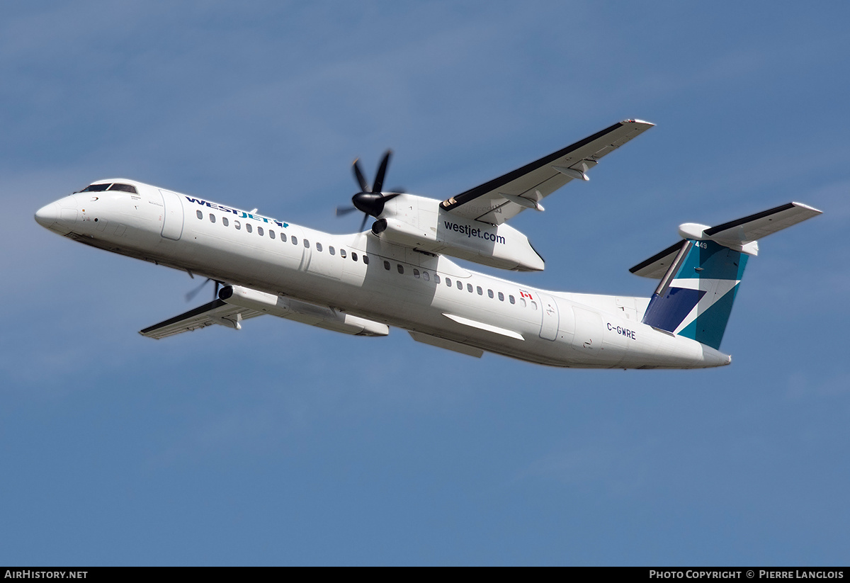 Aircraft Photo of C-GWRE | Bombardier DHC-8-402 Dash 8 | WestJet | AirHistory.net #203011