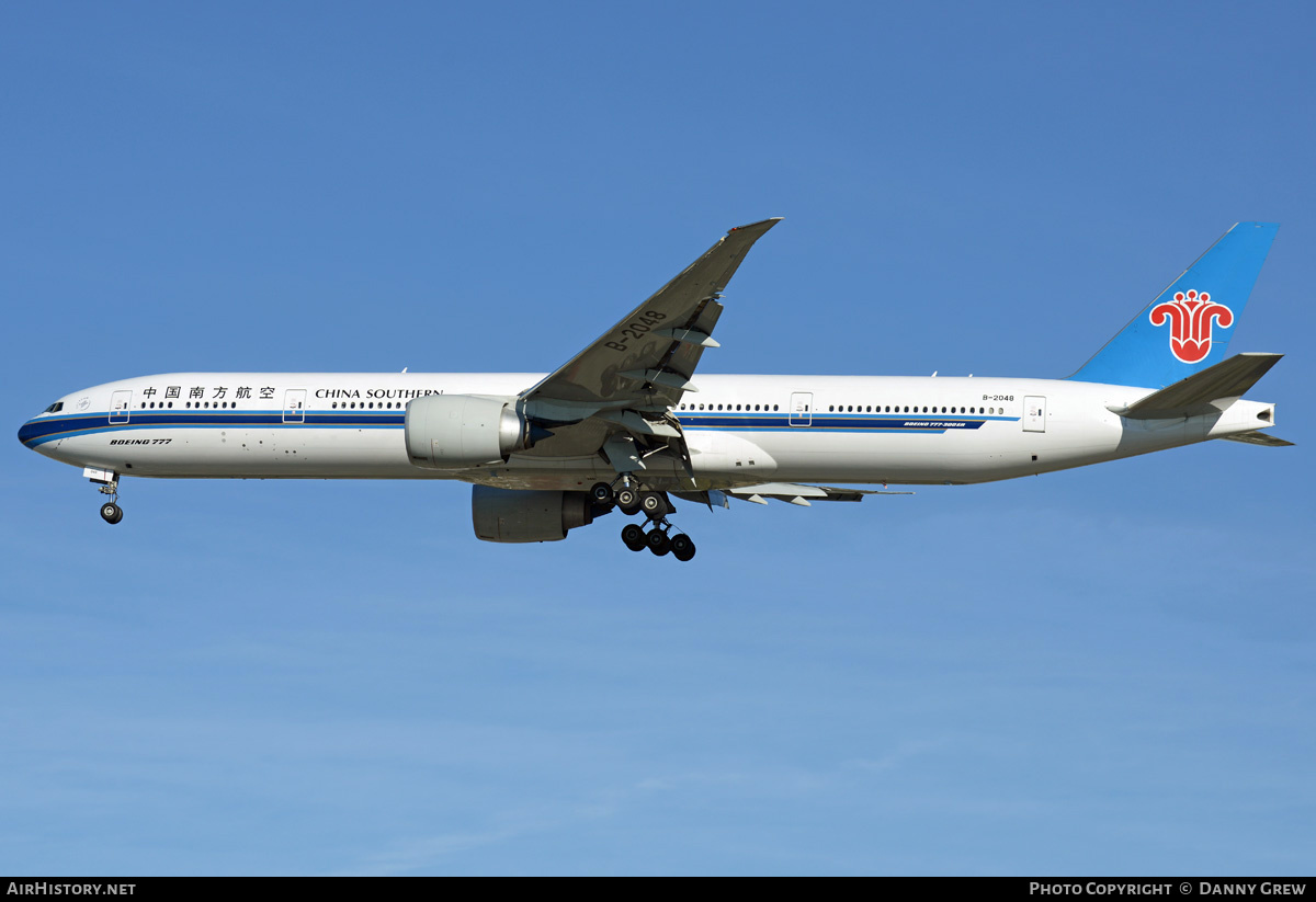 Aircraft Photo of B-2048 | Boeing 777-31BER | China Southern Airlines | AirHistory.net #203130