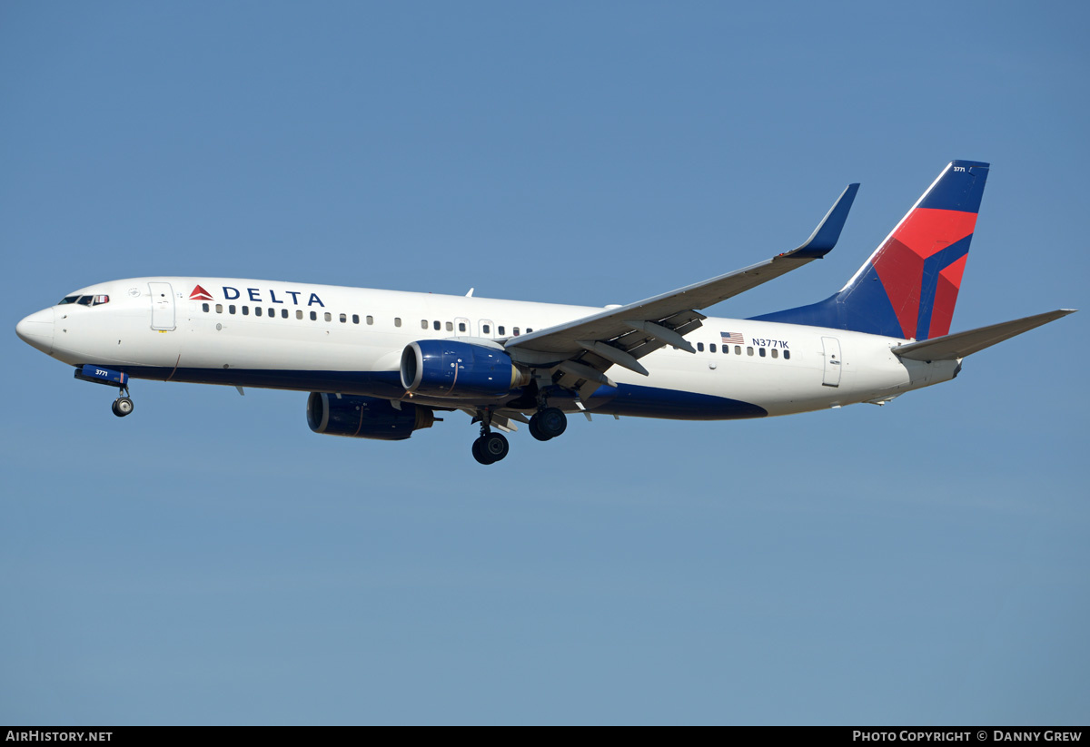 Aircraft Photo of N3771K | Boeing 737-832 | Delta Air Lines | AirHistory.net #203157