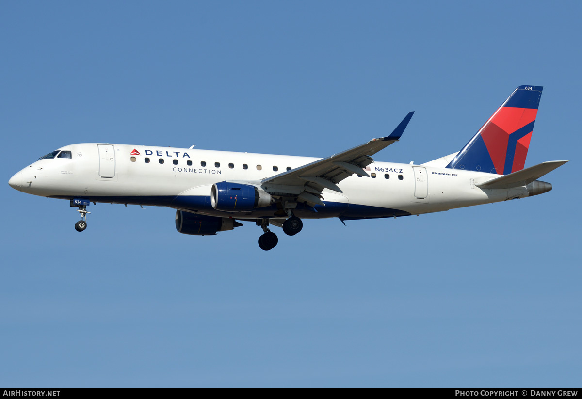 Aircraft Photo of N634CZ | Embraer 175LR (ERJ-170-200LR) | Delta Connection | AirHistory.net #203162