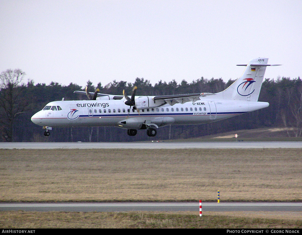 Aircraft Photo of D-AEWK | ATR ATR-72-212 | Eurowings | AirHistory.net #203194