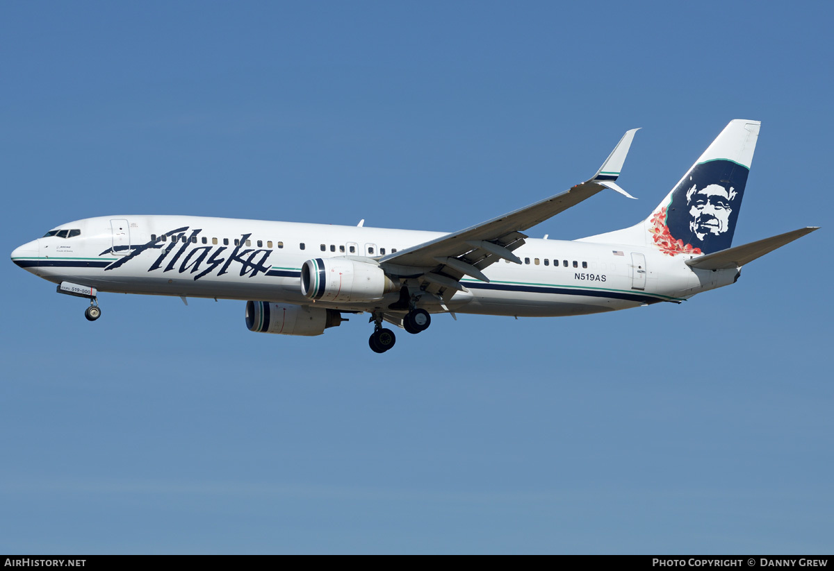 Aircraft Photo of N519AS | Boeing 737-890 | Alaska Airlines | AirHistory.net #203213