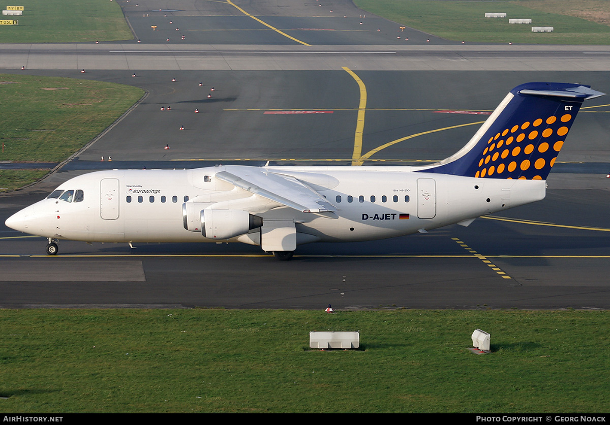 Aircraft Photo of D-AJET | British Aerospace BAe-146-200 | Eurowings | AirHistory.net #203230