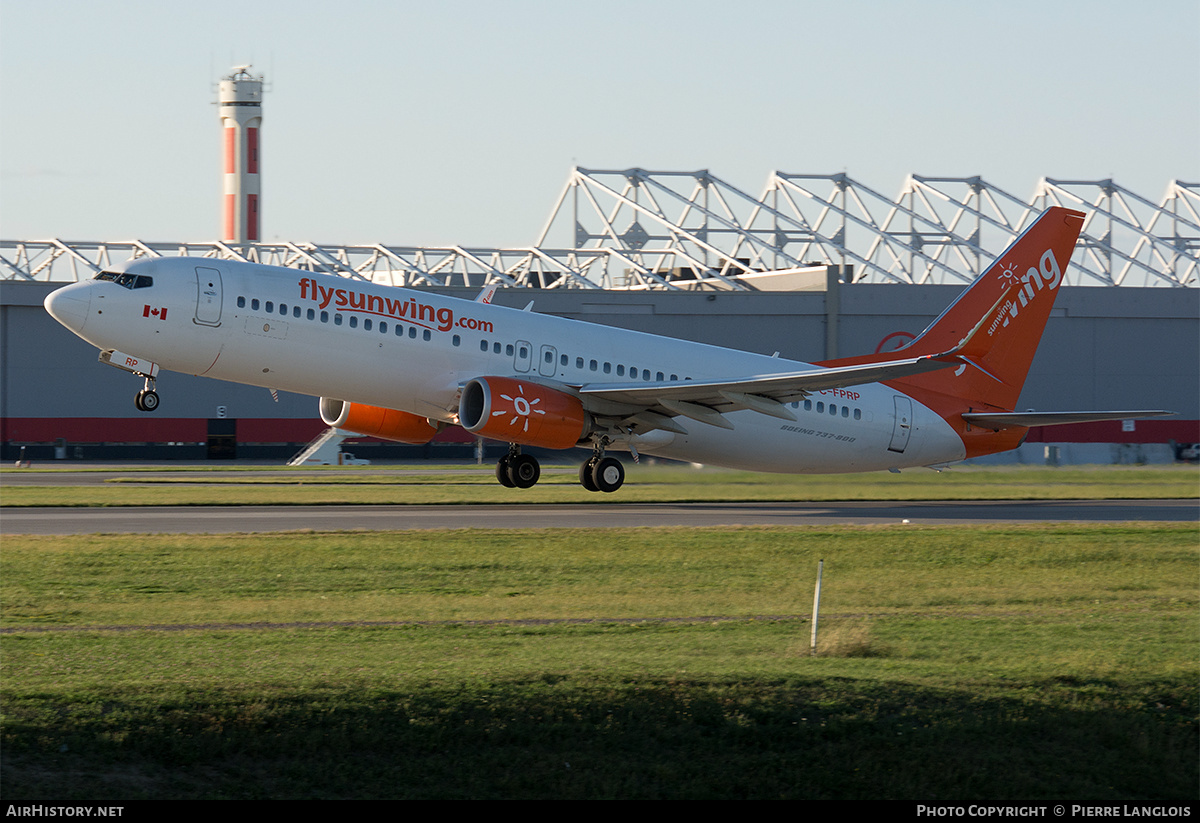 Aircraft Photo of C-FPRP | Boeing 737-8FH | Sunwing Airlines | AirHistory.net #203316