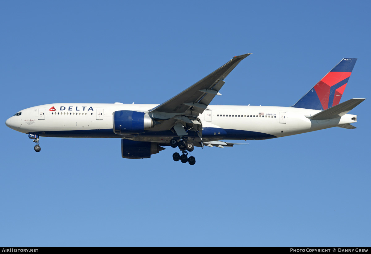 Aircraft Photo of N708DN | Boeing 777-232/LR | Delta Air Lines | AirHistory.net #203320