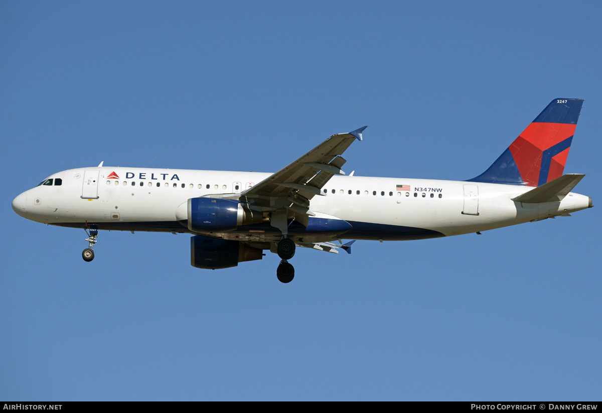 Aircraft Photo of N347NW | Airbus A320-212 | Delta Air Lines | AirHistory.net #203348