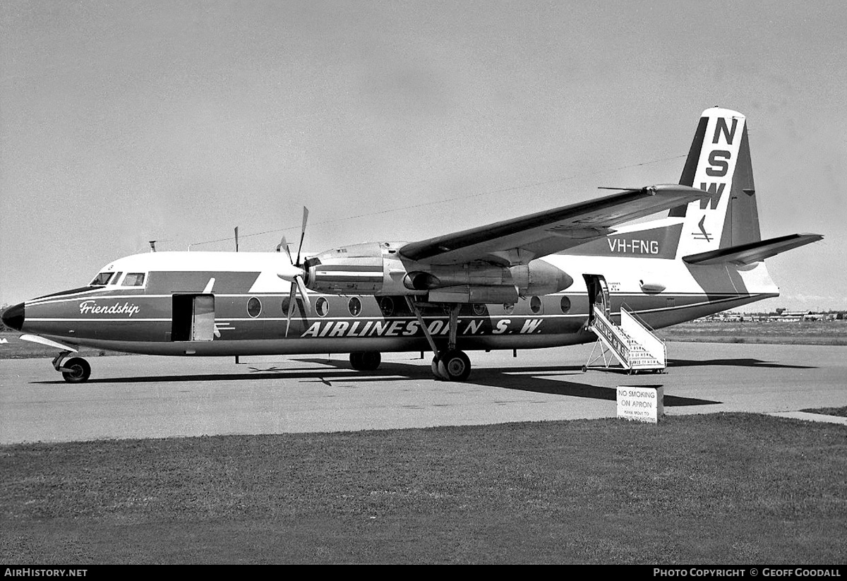 Aircraft Photo of VH-FNG | Fokker F27-200 Friendship | Airlines of NSW | AirHistory.net #203396