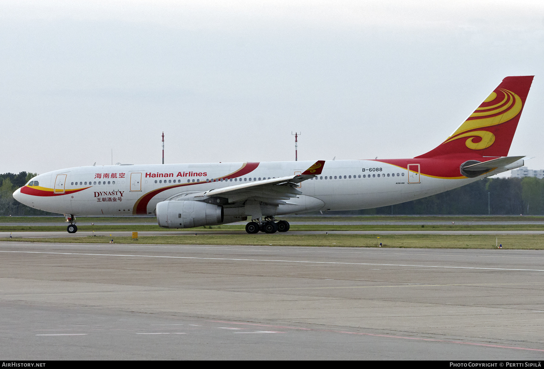 Aircraft Photo of B-6088 | Airbus A330-243 | Hainan Airlines | AirHistory.net #203487