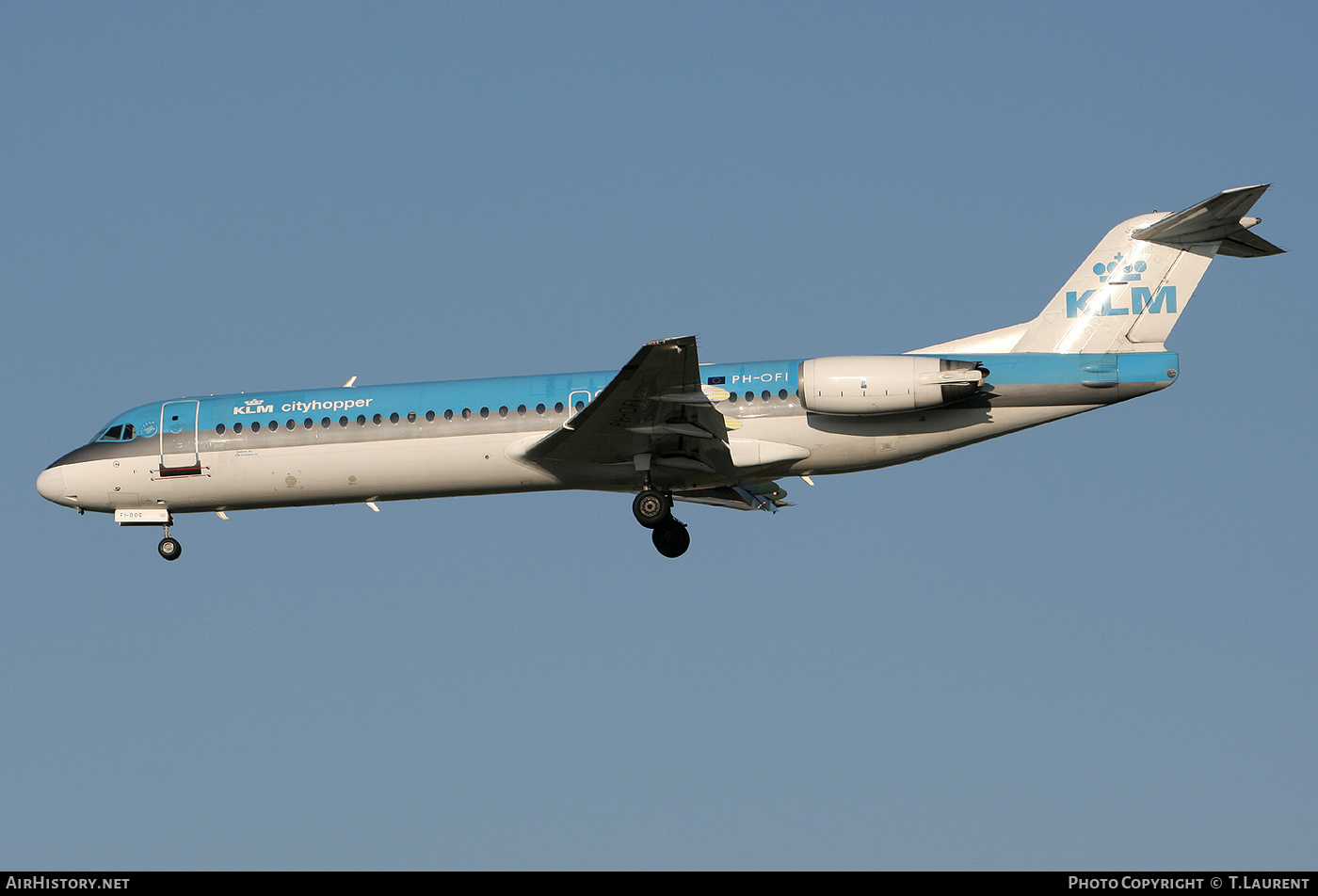 Aircraft Photo of PH-OFI | Fokker 100 (F28-0100) | KLM Cityhopper | AirHistory.net #203504