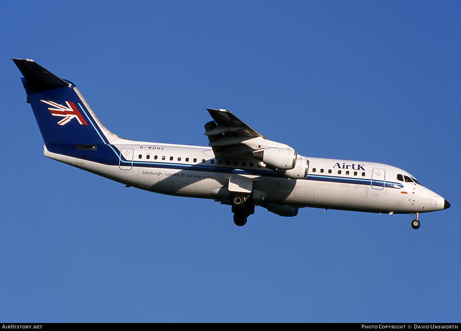 Aircraft Photo of G-BUHC | British Aerospace BAe-146-300 | Air UK | AirHistory.net #203527