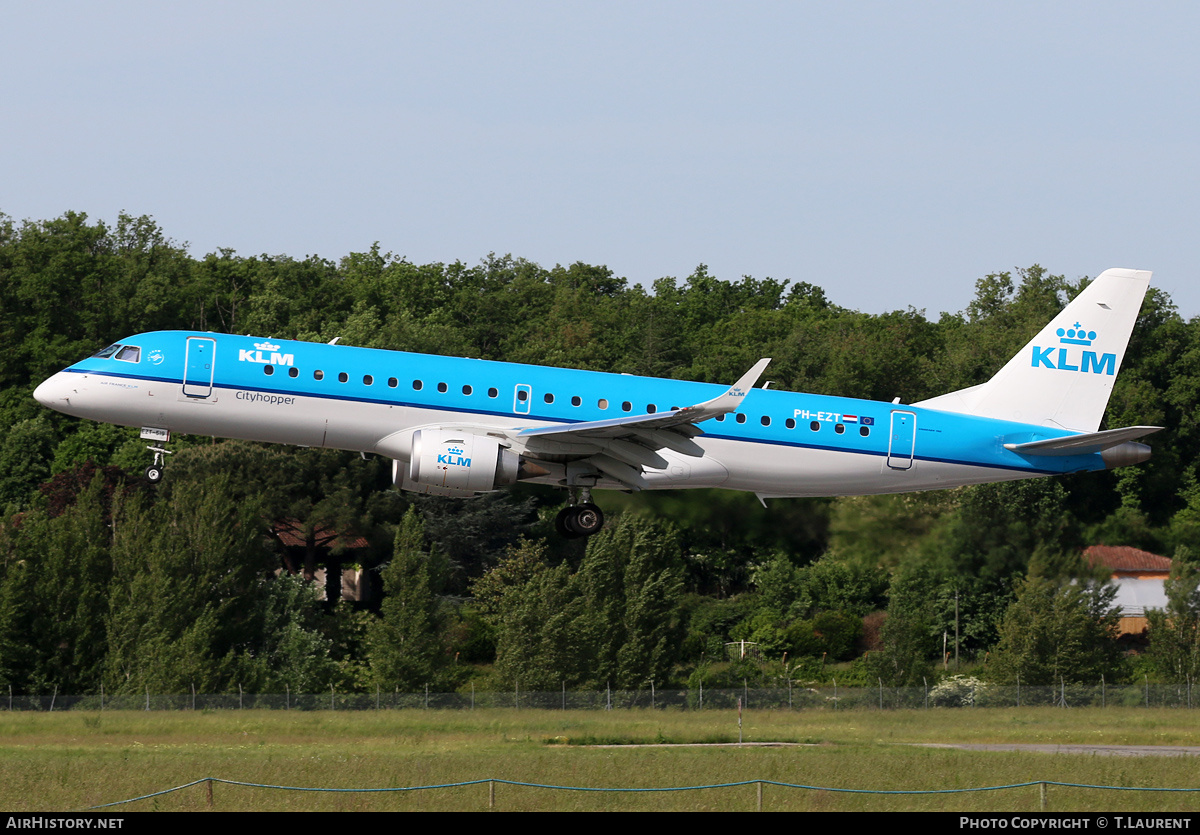 Aircraft Photo of PH-EZT | Embraer 190STD (ERJ-190-100STD) | KLM Cityhopper | AirHistory.net #203555