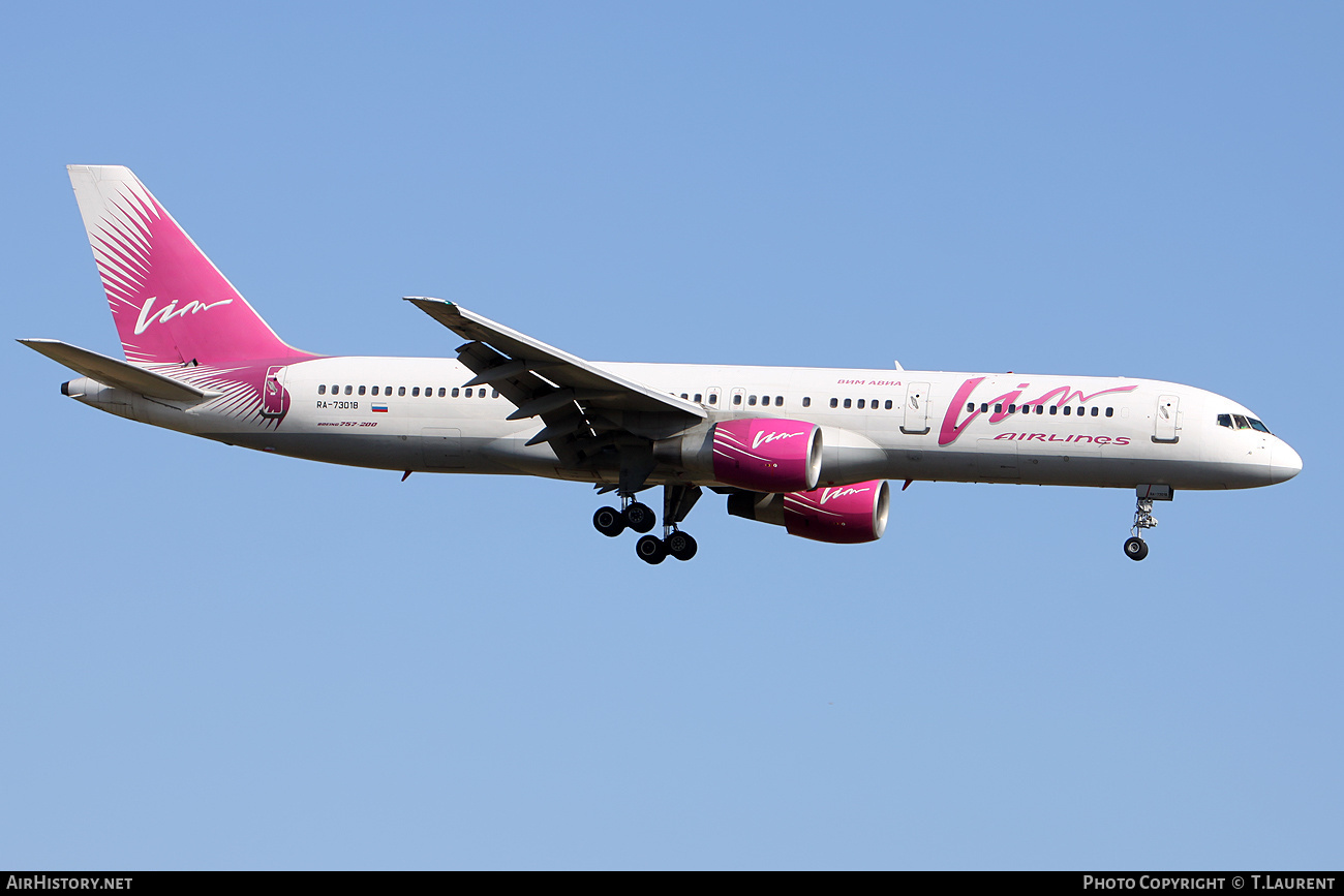 Aircraft Photo of RA-73018 | Boeing 757-230 | VIM Airlines | AirHistory.net #203590