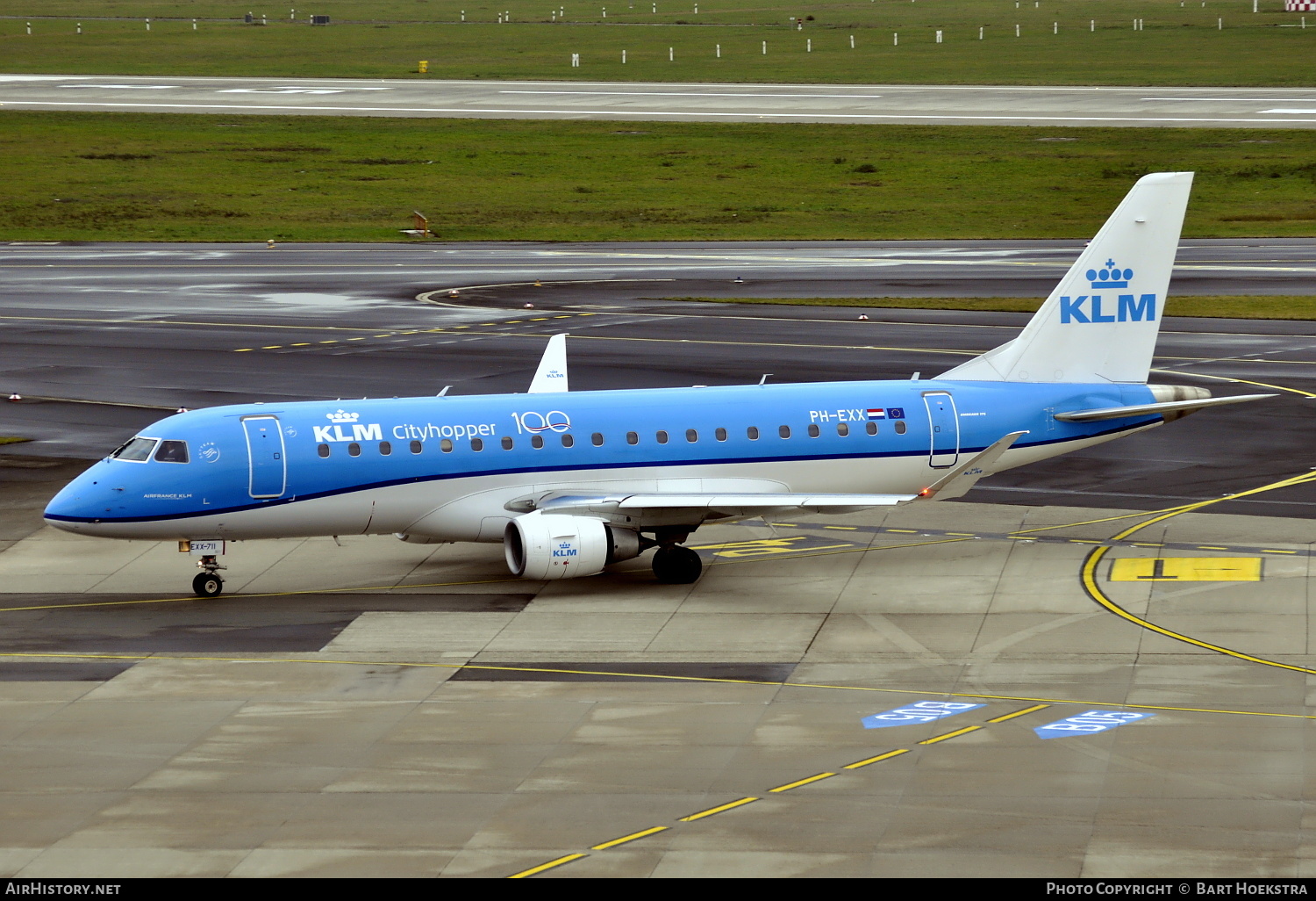 Aircraft Photo of PH-EXX | Embraer 175STD (ERJ-170-200STD) | KLM Cityhopper | AirHistory.net #203665