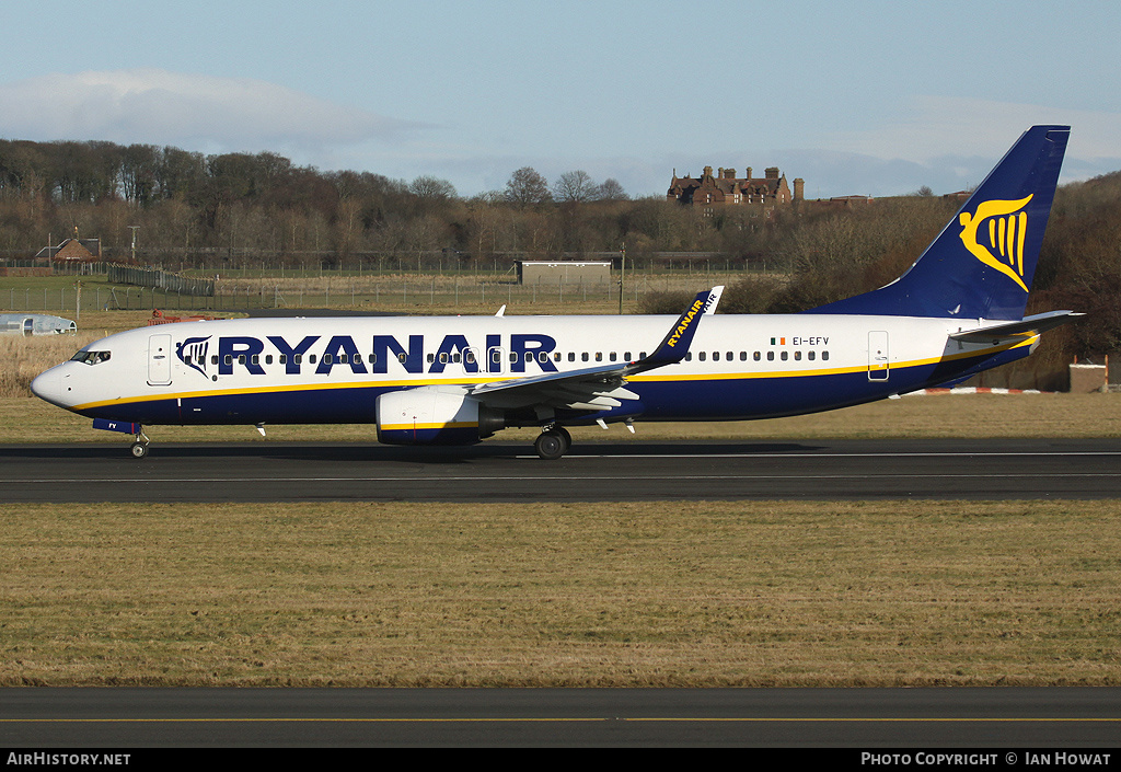 Aircraft Photo of EI-EFV | Boeing 737-8AS | Ryanair | AirHistory.net #203682