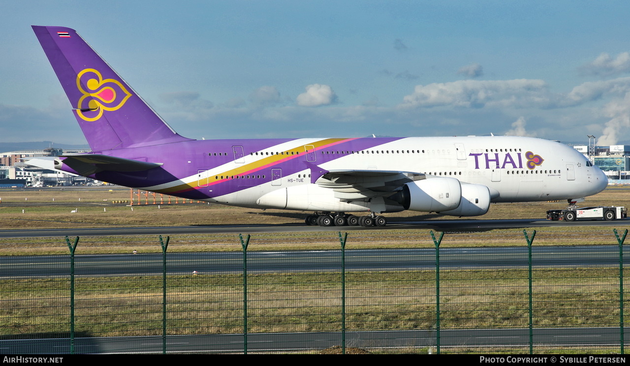 Aircraft Photo of HS-TUE | Airbus A380-841 | Thai Airways International | AirHistory.net #203694