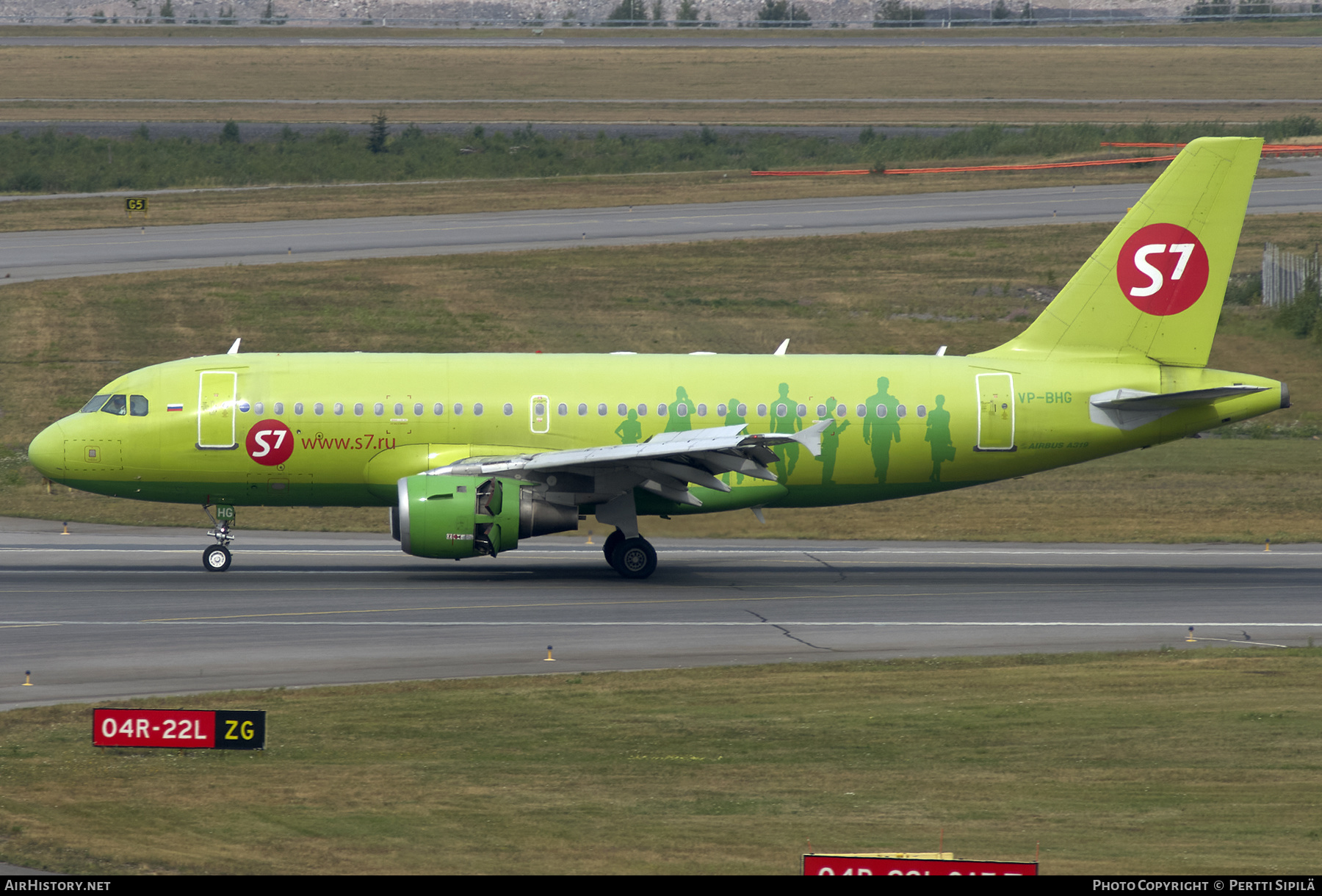 Aircraft Photo of VP-BHG | Airbus A319-114 | S7 Airlines | AirHistory.net #203712