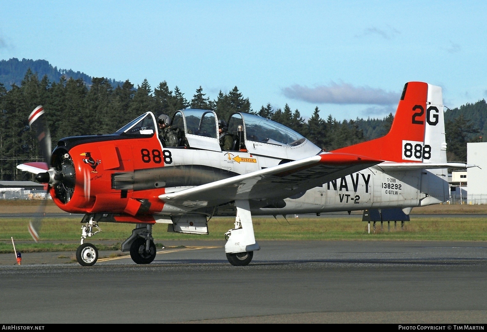 Aircraft Photo of C-GTLW / 138292 | North American T-28B Trojan | USA - Navy | AirHistory.net #203783