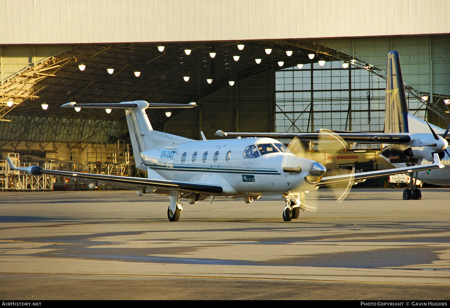 Aircraft Photo of VH-VAT | Pilatus PC-12/45 | Lucas Aviation | AirHistory.net #203786