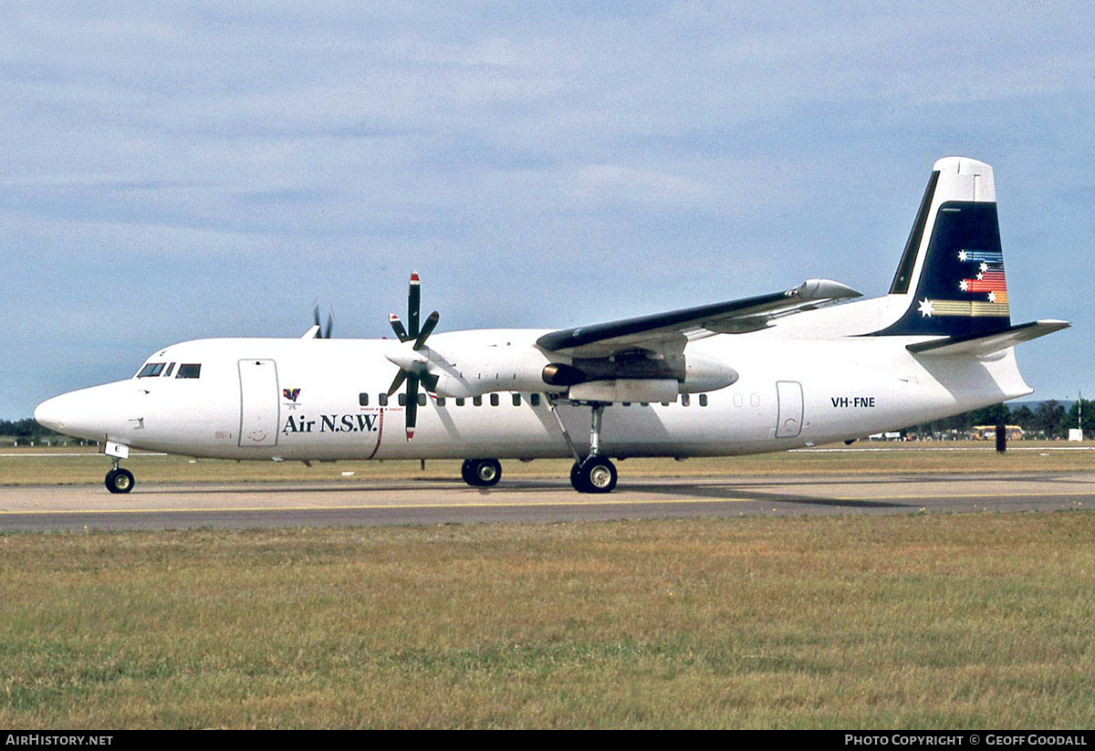 Aircraft Photo of VH-FNE | Fokker 50 | Air NSW | AirHistory.net #203826