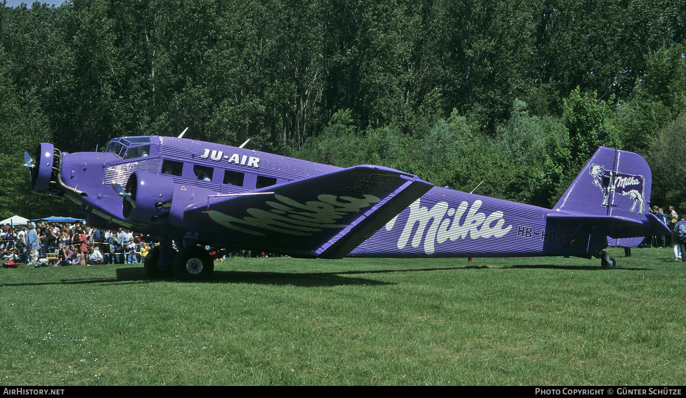 Aircraft Photo of HB-HOS | Junkers Ju 52/3m g4e | Ju-Air | AirHistory.net #203844