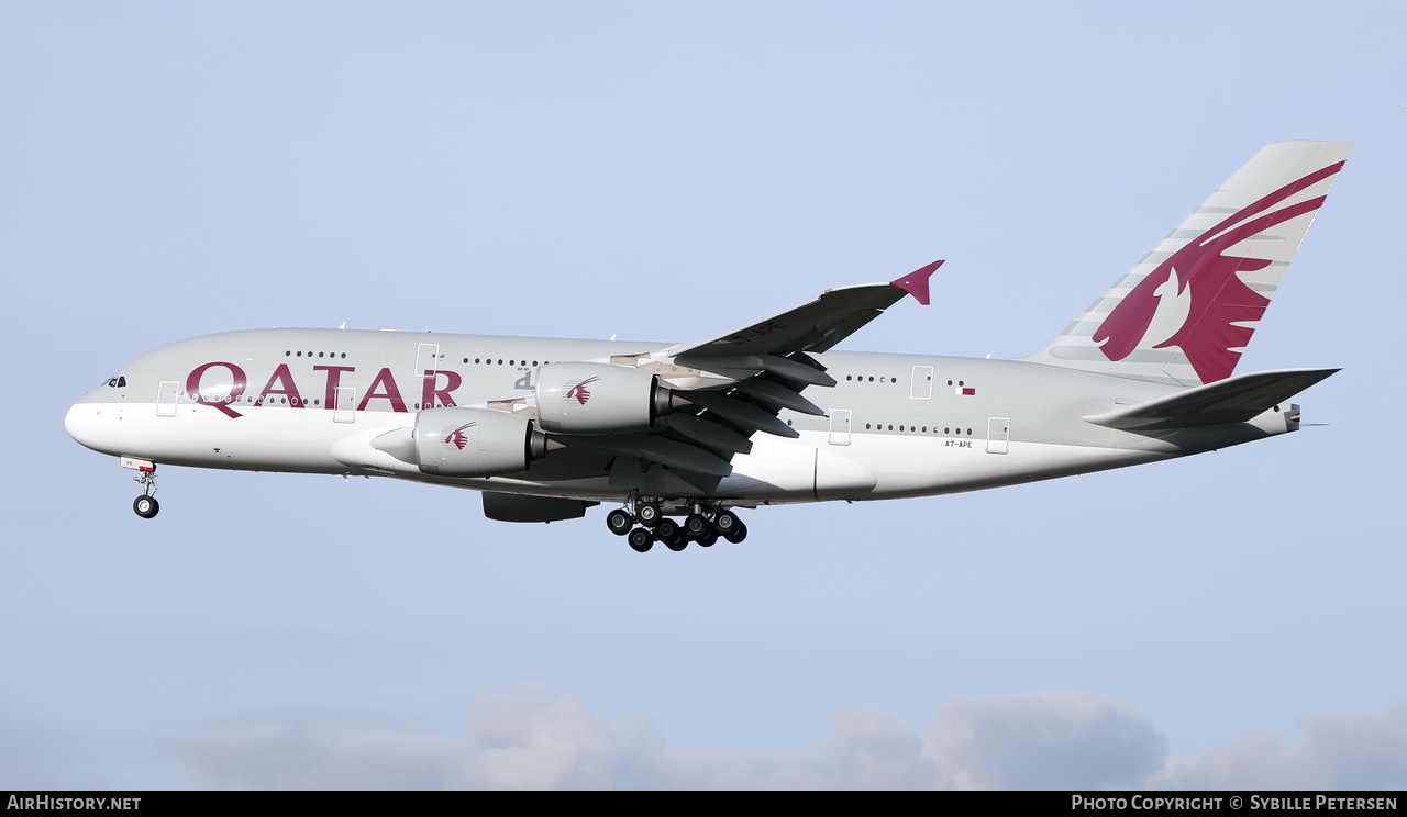 Aircraft Photo of A7-APE | Airbus A380-861 | Qatar Airways | AirHistory.net #203850