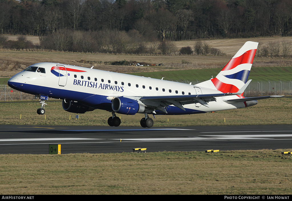 Aircraft Photo of G-LCYH | Embraer 170STD (ERJ-170-100STD) | British Airways | AirHistory.net #203894
