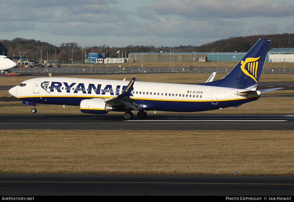 Aircraft Photo of EI-EFM | Boeing 737-8AS | Ryanair | AirHistory.net #203906