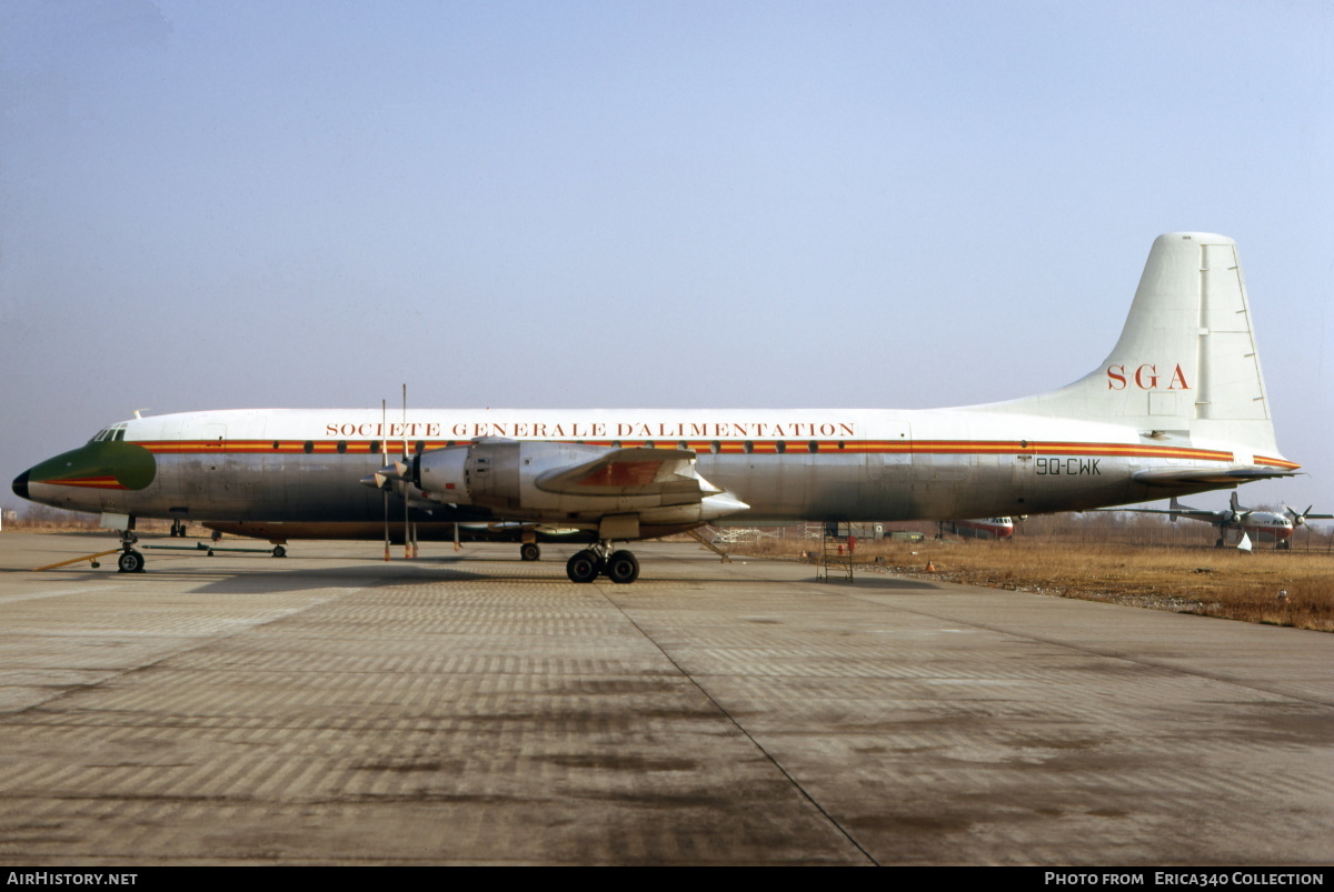 Aircraft Photo of 9Q-CWK | Canadair CL-44-6 Yukon | SGA - Societé Generale d'Alimentation | AirHistory.net #203923