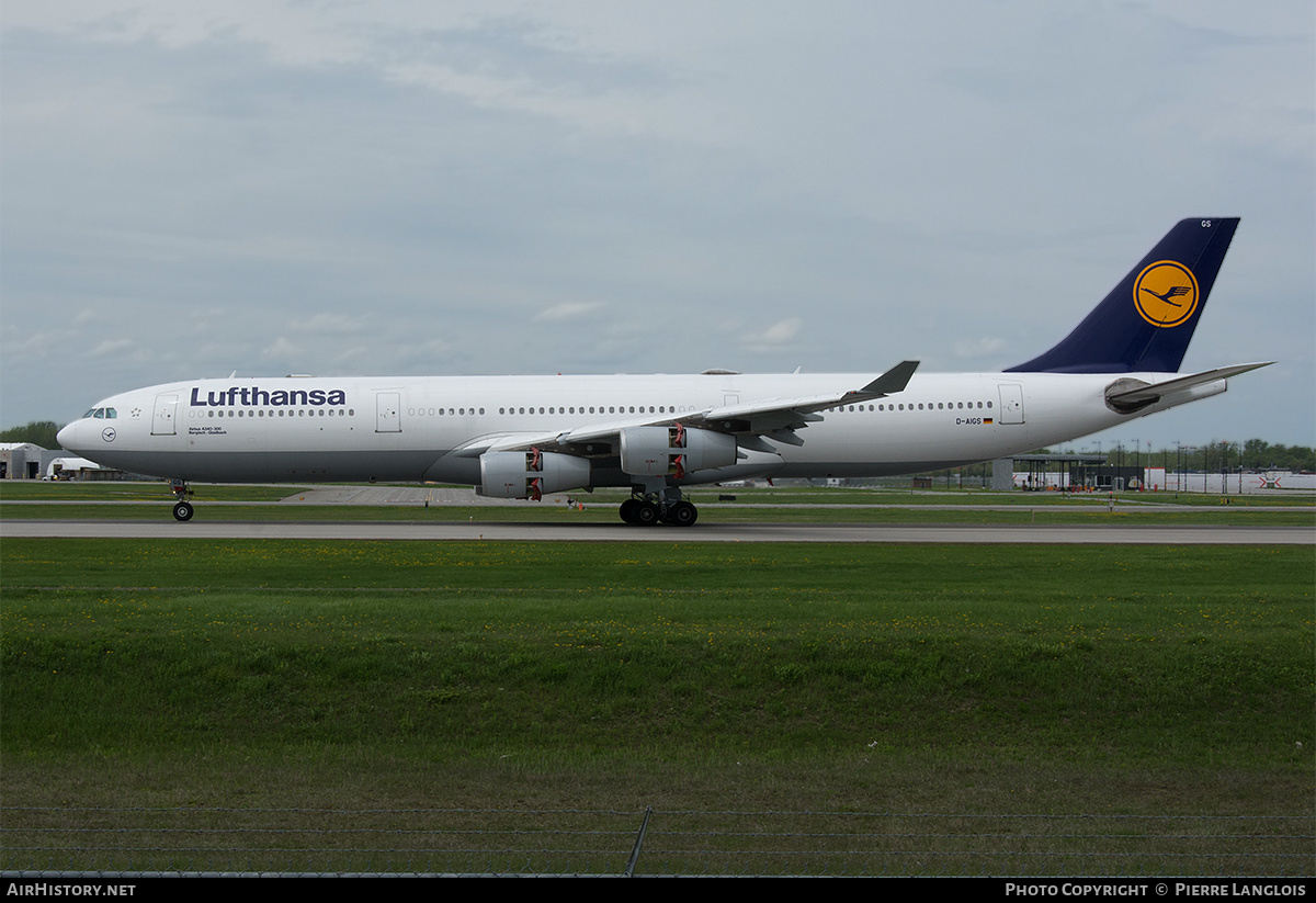 Aircraft Photo of D-AIGS | Airbus A340-313E | Lufthansa | AirHistory.net #203932