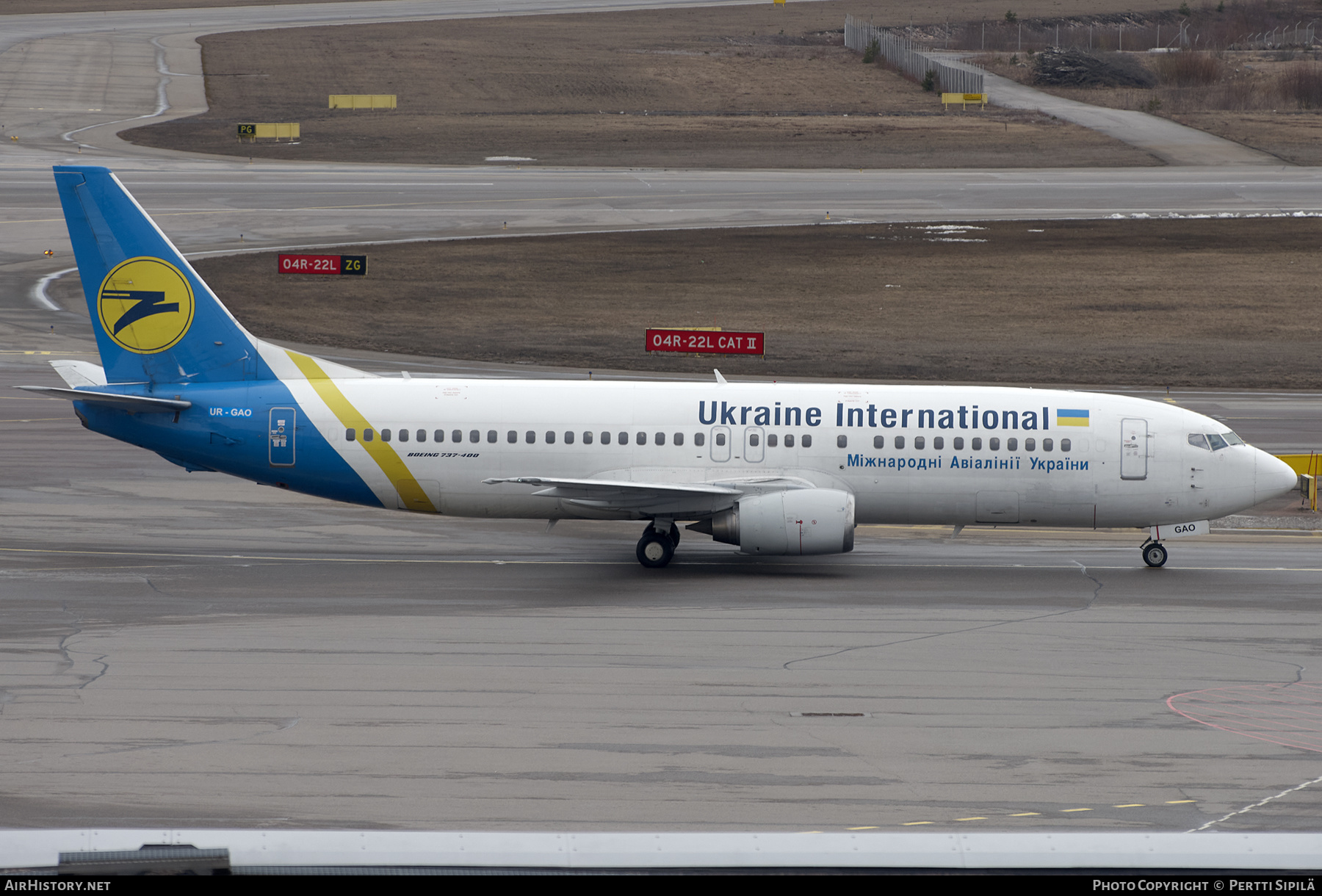 Aircraft Photo of UR-GAO | Boeing 737-4Z9 | Ukraine International Airlines | AirHistory.net #203973