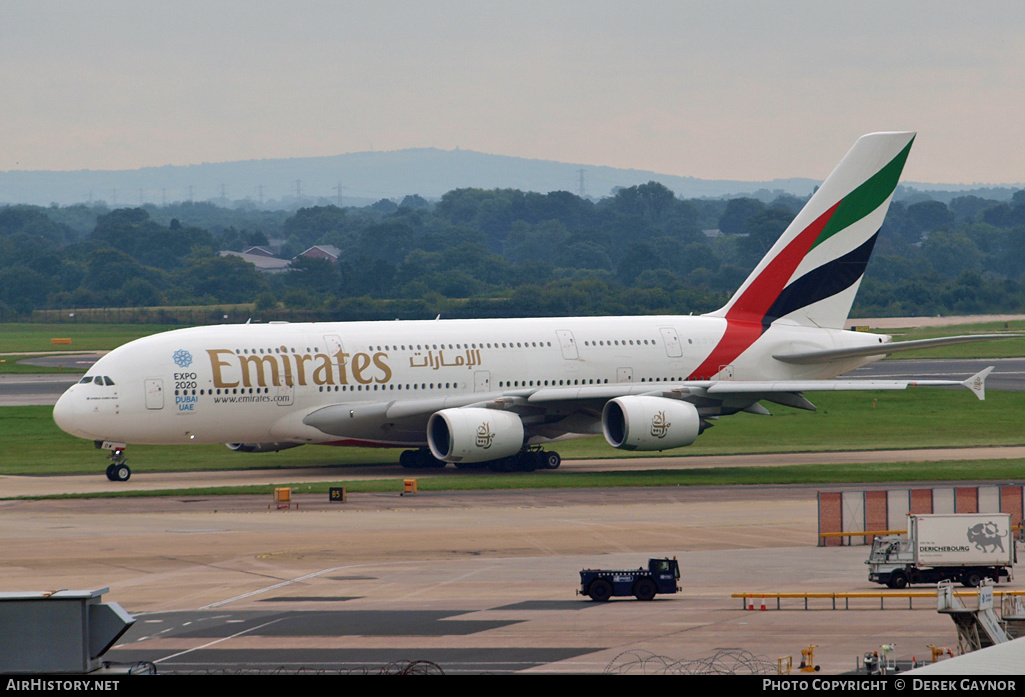 Aircraft Photo of A6-EDW | Airbus A380-861 | Emirates | AirHistory.net #204041
