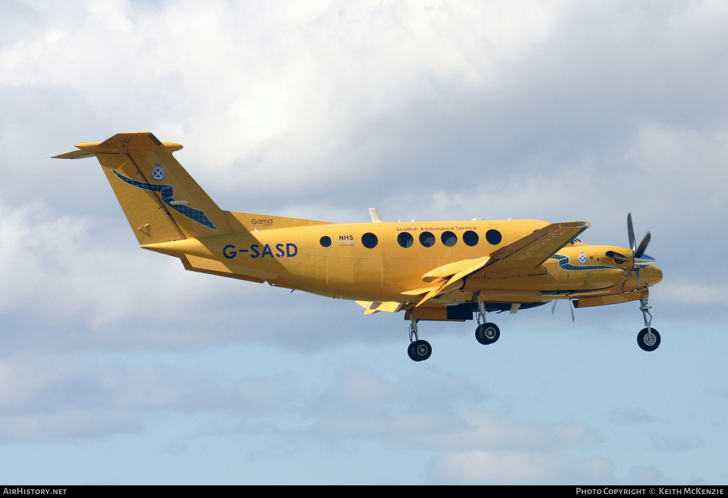 Aircraft Photo of G-SASD | Raytheon B200C King Air | Scottish Ambulance Service | AirHistory.net #204080