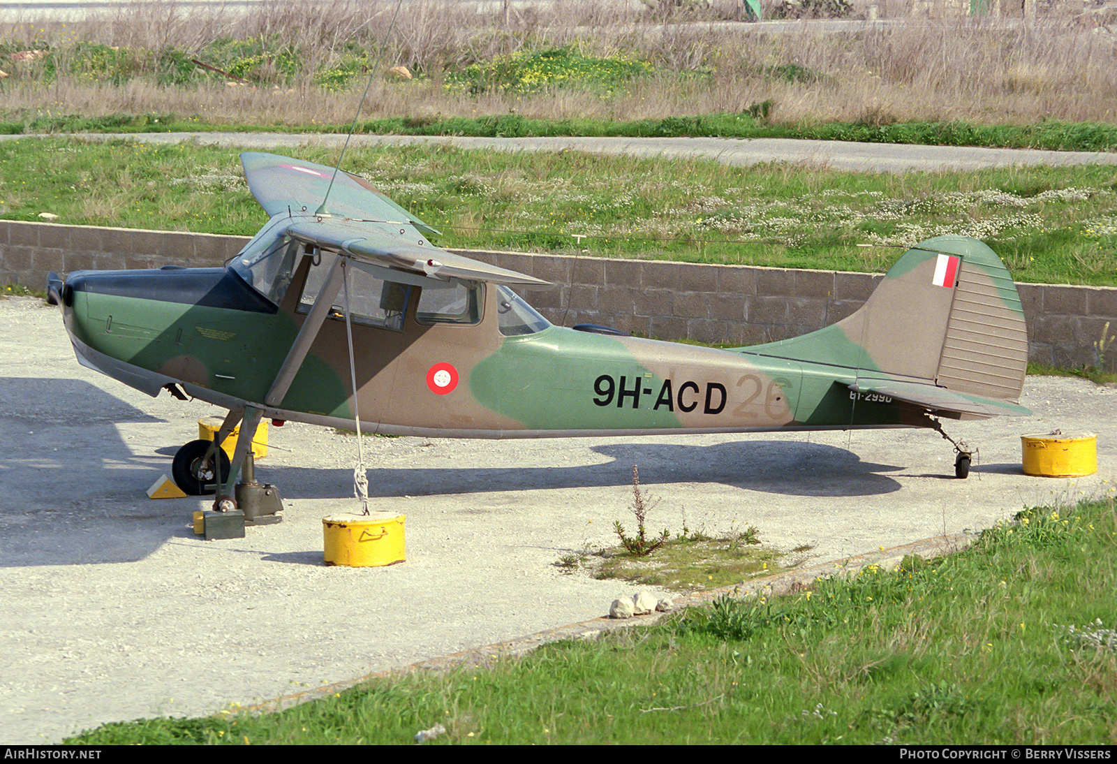 Aircraft Photo of 9H-ACD / 61-2990 | Cessna O-1E Bird Dog (305C/L-19E) | Malta - Air Force | AirHistory.net #204191